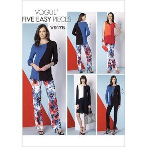 Vogue V9175 Sewing Pattern Misses Top Dress Pants Size A (14-22) Easy